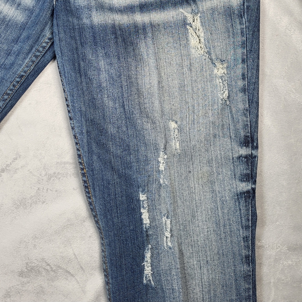 Baby Phat Light Blue Denim Jeans with Gold Stitching - Picture 14 of 16